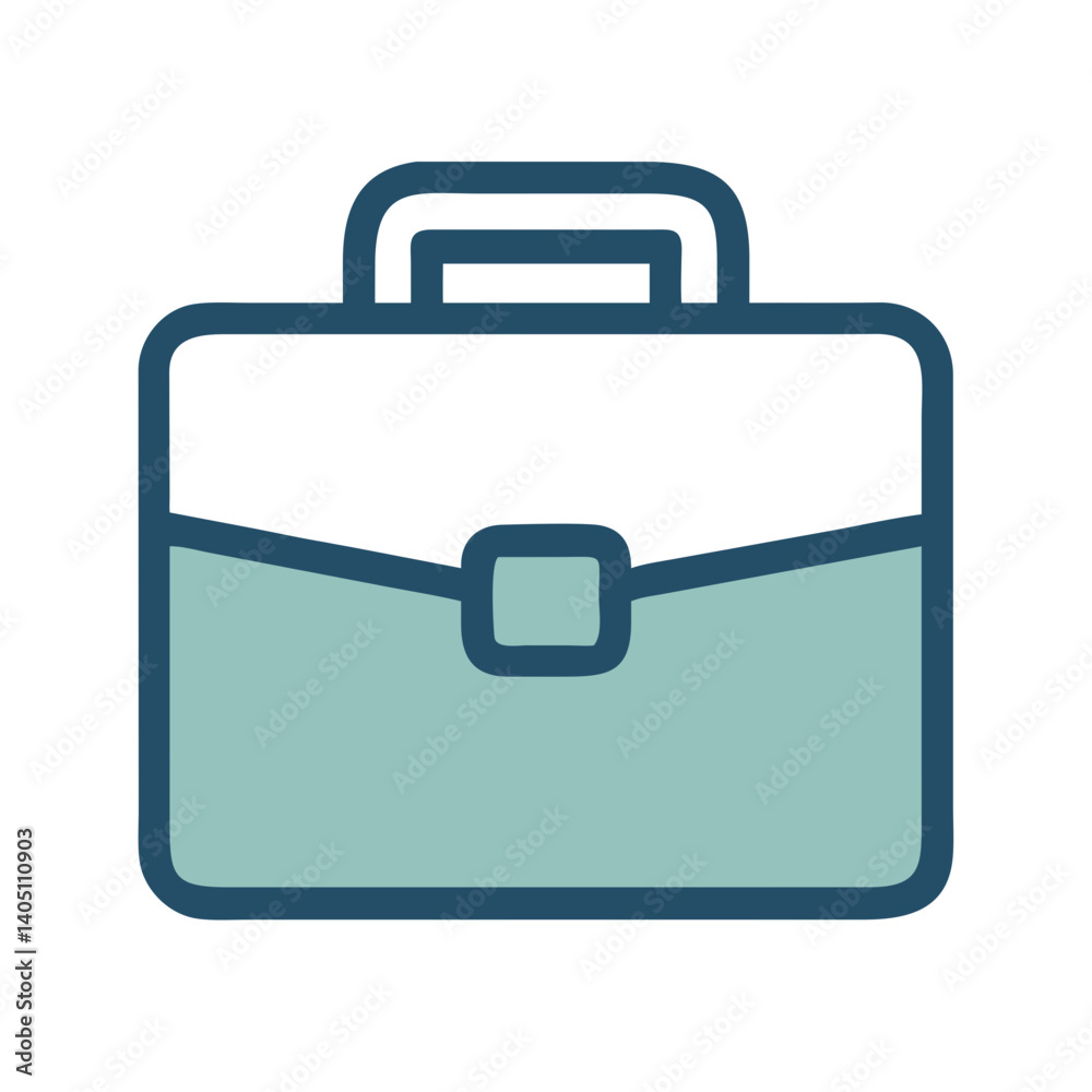 Briefcase Icon Representing Work and Business Briefcase Icon Representing Work and Business