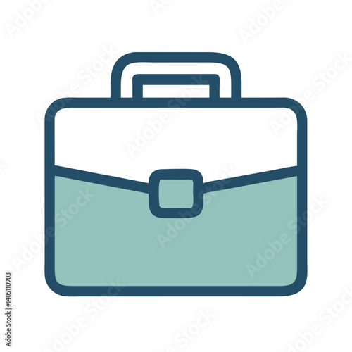 Briefcase Icon Representing Work and Business