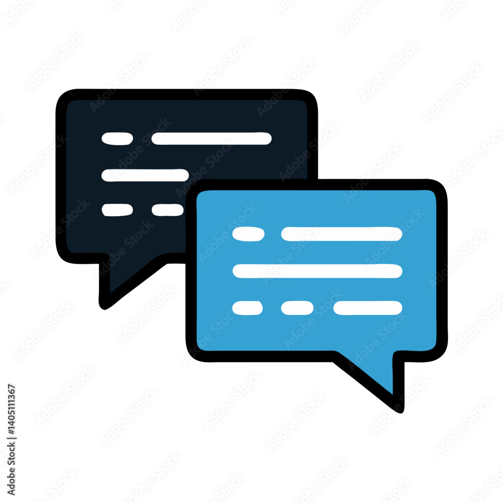 Chat Bubbles Icon Representing Digital Conversation and Messaging Chat Bubbles Icon Representing Digital Conversation and Messaging