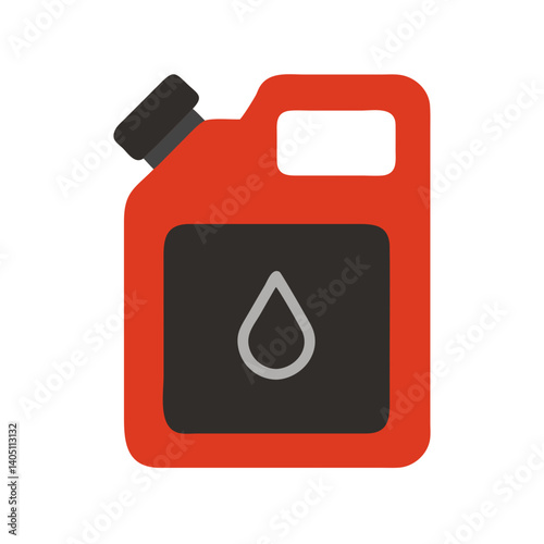 Fuel Canister Icon Representing Gasoline and Liquid Storage
