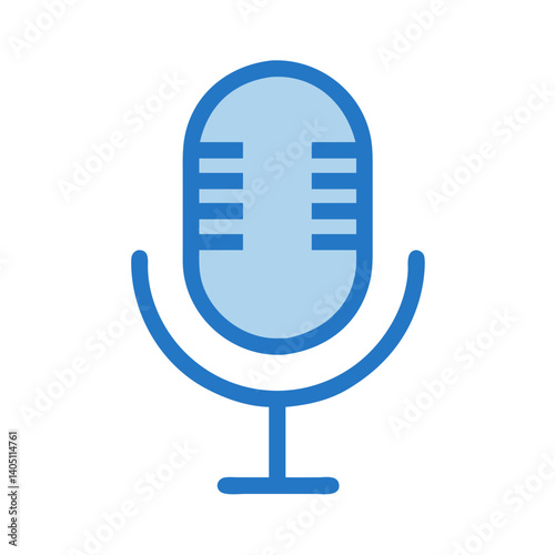 Microphone Icon Representing Audio Recording and Sound Capture