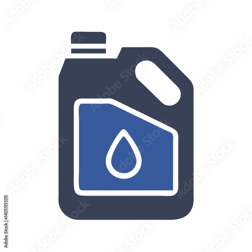 Oil Canister Icon Representing Engine Oil and Lubrication