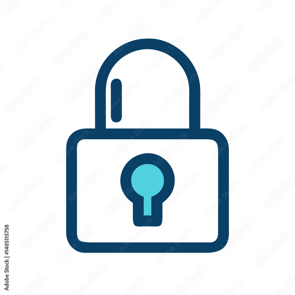 Padlock Icon Representing Security and Privacy Protection Padlock Icon Representing Security and Privacy Protection