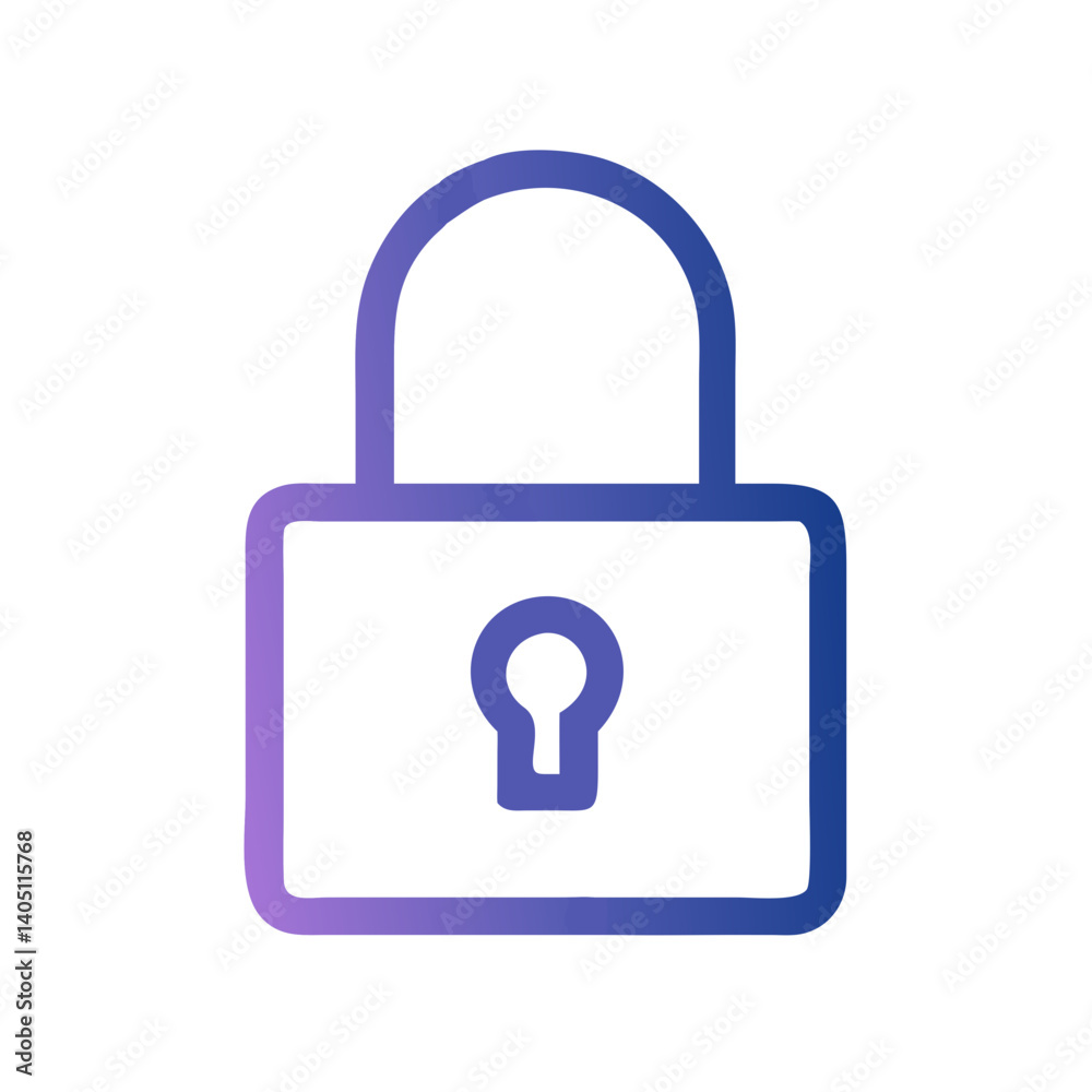 Padlock Icon Representing Security and Privacy Protection Padlock Icon Representing Security and Privacy Protection