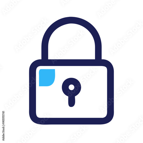 Padlock Icon Representing Security and Privacy Protection