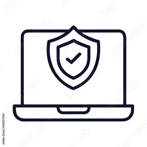 Free Download Shield Icon Representing Protection or Cybersecurity Defense - GFXLoad