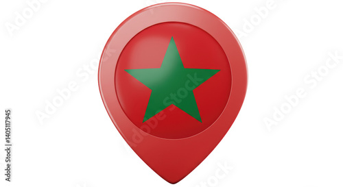 Isolated Morocco Flag Location Pin Free Download Isolated Morocco Flag Location Pin - GFXLoad