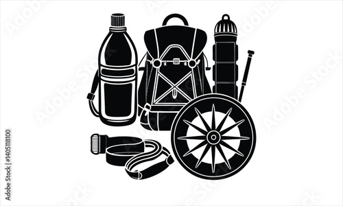 Travel Gear Outdoor Equipment Graphic