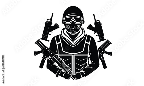 Soldier Weapon Tactical Gear Graphic