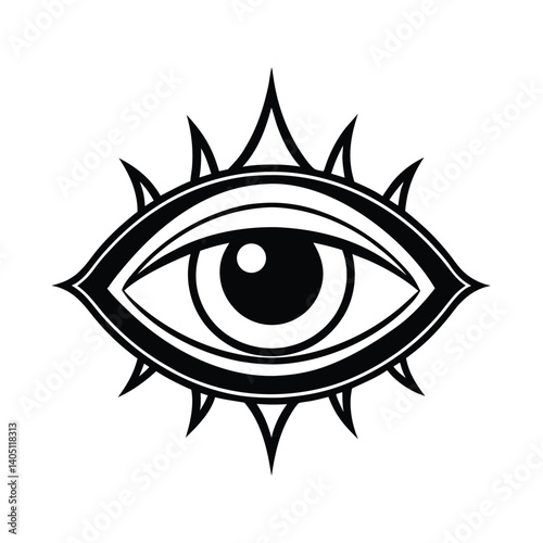 leviathan eye in darkness silhouette