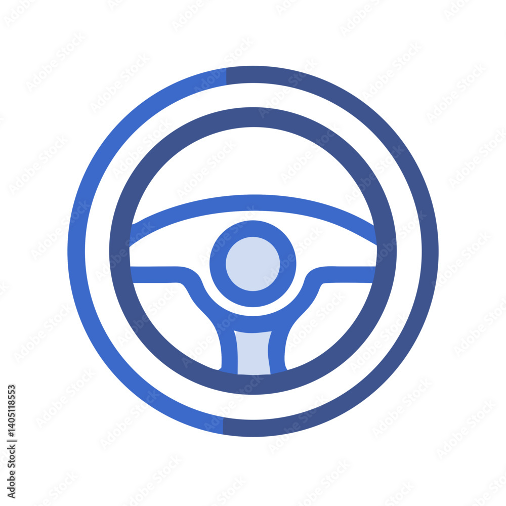 Steering Wheel Icon Representing Driving and Vehicle Control Steering Wheel Icon Representing Driving and Vehicle Control