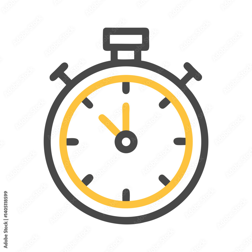 Stopwatch Icon Representing Time Tracking or Timer Functionality Stopwatch Icon Representing Time Tracking or Timer Functionality