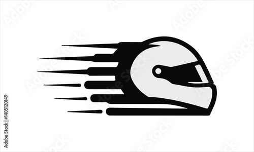 Racing Helmet Speed Motion Graphic
