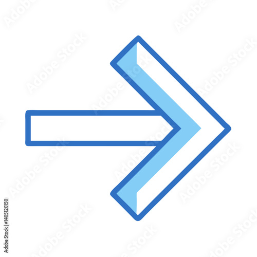 Free Download Zigzag Right Arrow Icon Representing Direction and Dynamic Flow - GFXLoad