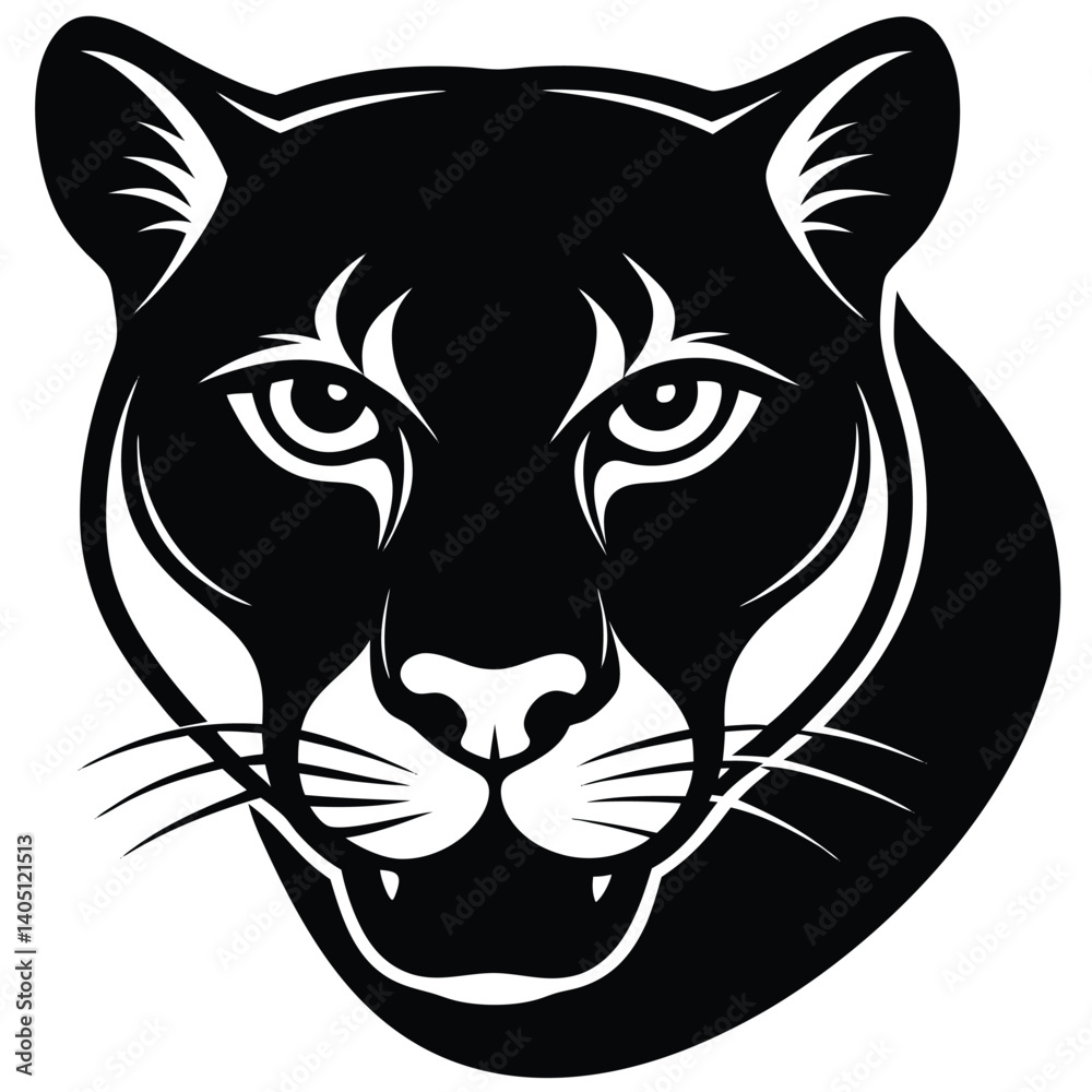 Obraz premium cougar vector sihouette