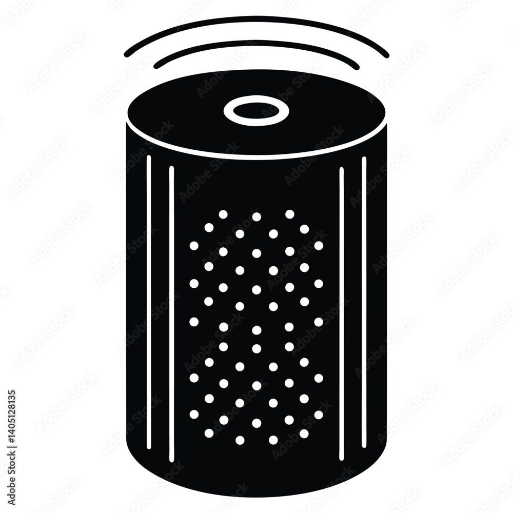 Isolated metal trash bin vector icon, red and green recycle can Isolated metal trash bin vector icon, red and green recycle can