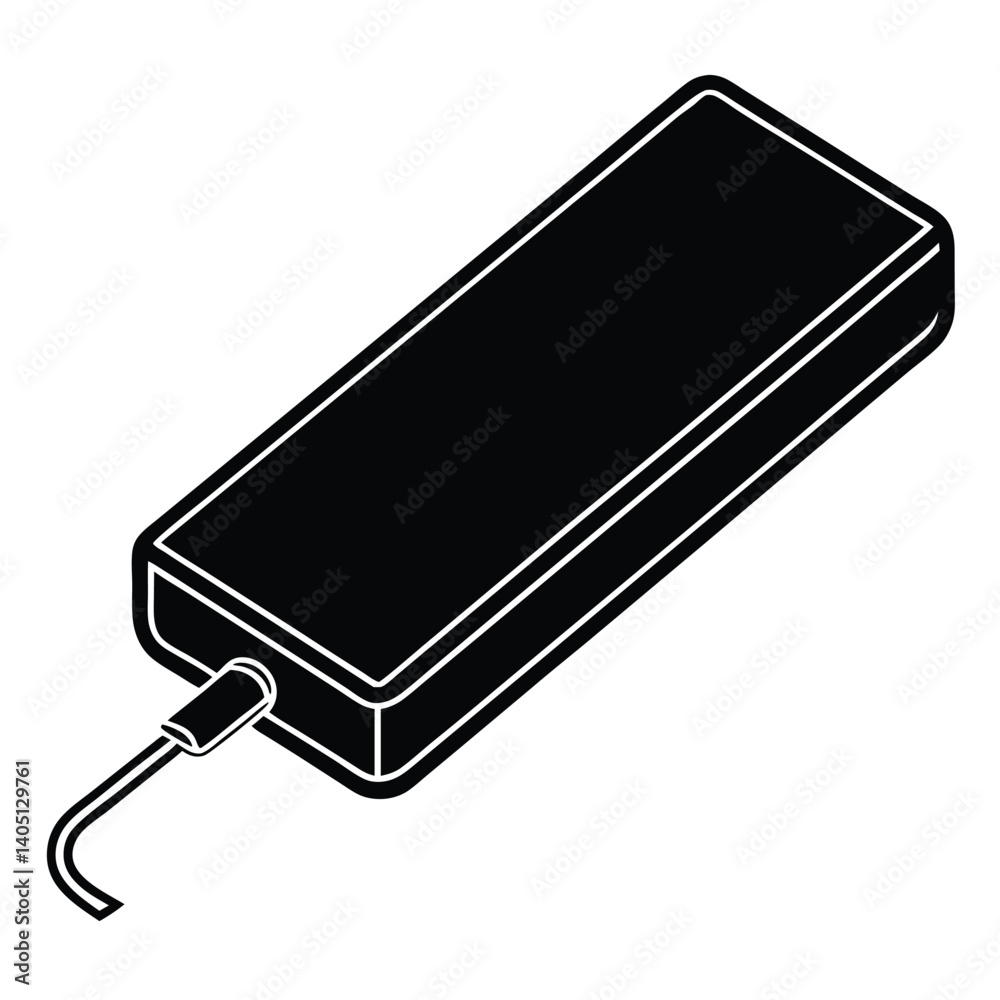 Vector illustration of a blue paint roller, a technology object Vector illustration of a blue paint roller, a technology object
