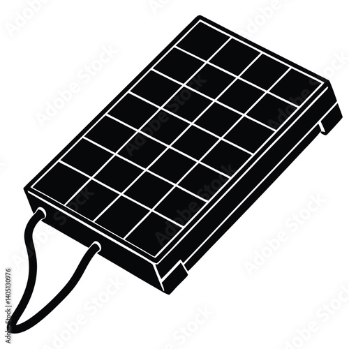 Blue photovoltaic panel harnessing sun's energy for clean electricity