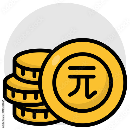 A beautiful design icon of crypto coins