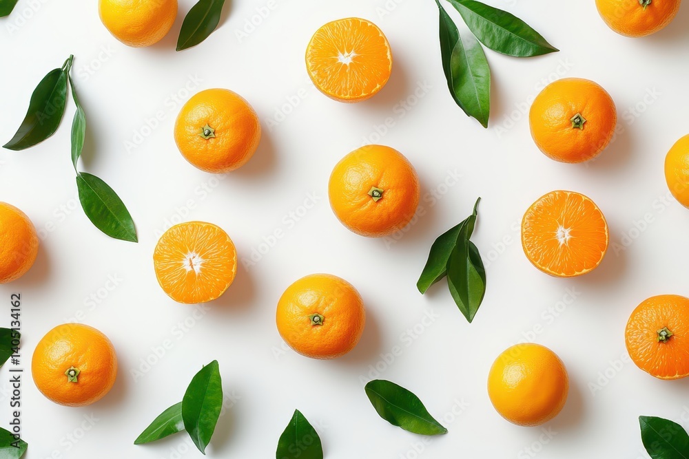 Fresh citrus fruit pattern on white background Fresh citrus fruit pattern on white background