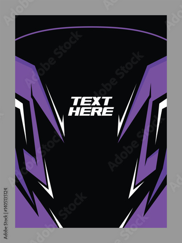 Vector jersey sports design for racing cycling football gaming motocross