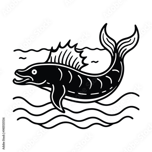 ocean floor with leviathan