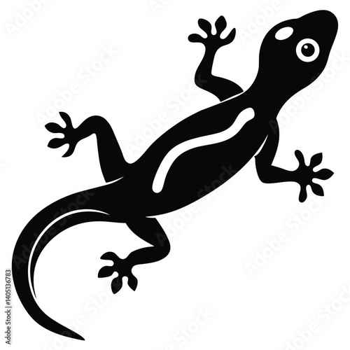 gecko vector sihouette 