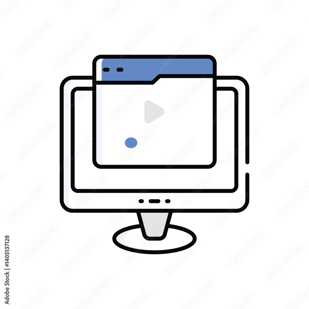 Video Course Vector icon Video Course Vector icon