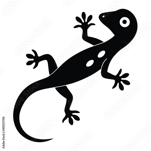 gecko vector sihouette 