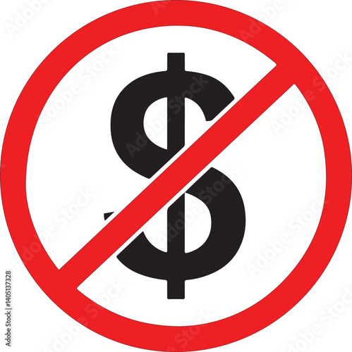 No money vector symbol. No Dollar sign 