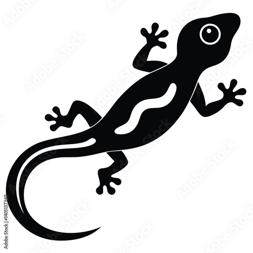 gecko vector sihouette 