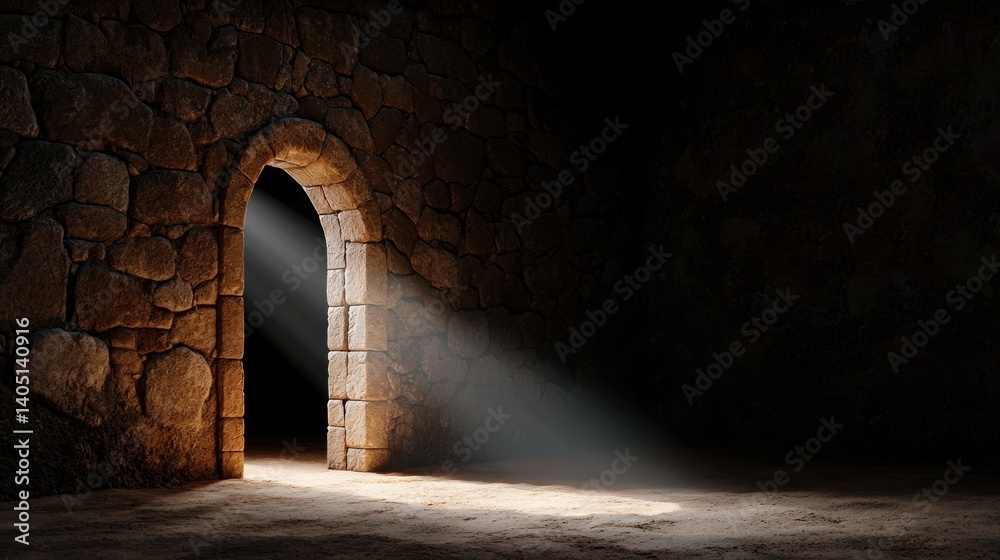 Fototapeta premium Dark Cave Entrance
