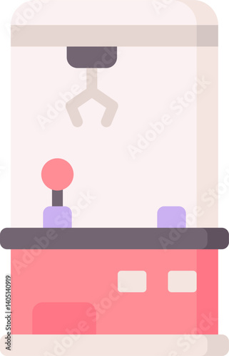 claw machine Illustration on a white background     