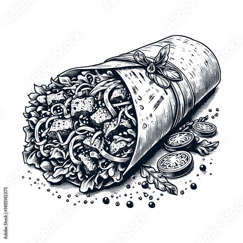 Swawarma Kebab Vector