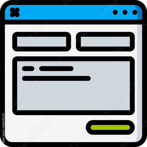 contact form Illustration on a white background     