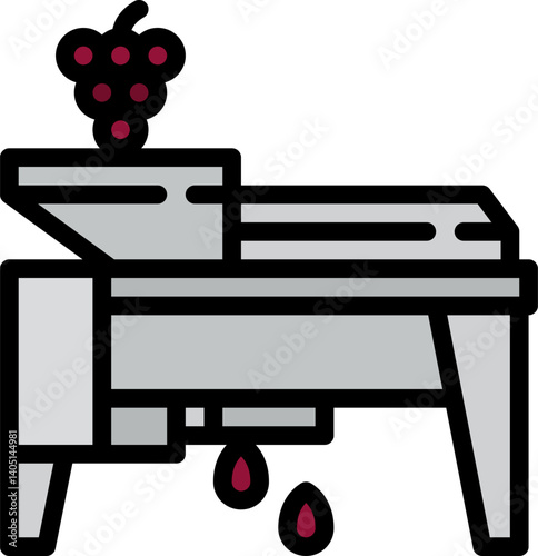 crushing Illustration on a white background   