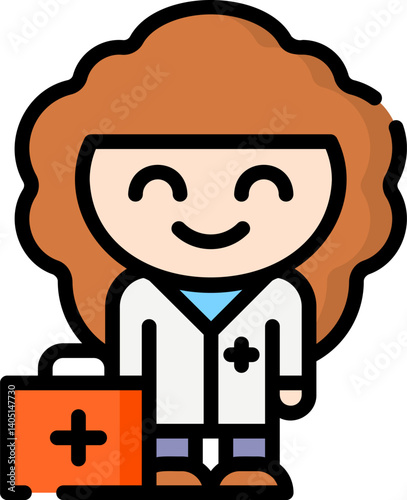 doctor Illustration on a white background    