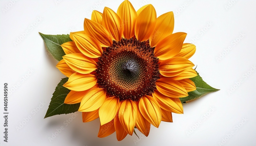 sunflower on white background sunflower on white background