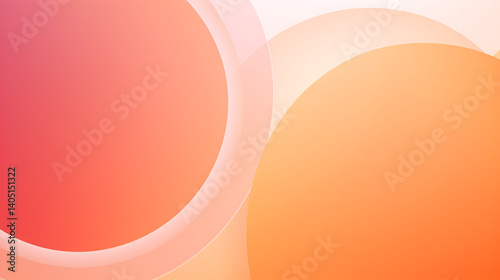 Abstract orange and white gradient geometric circle design, ideal for futuristic web backgrounds, banners, and advertisements.

