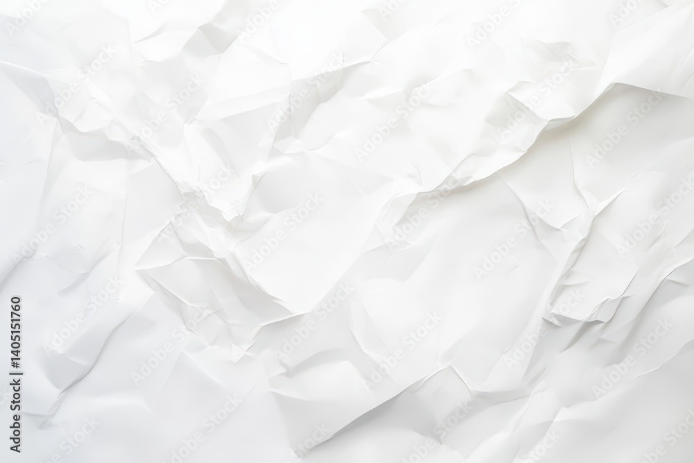 Obraz premium Crinkled White Paper Texture