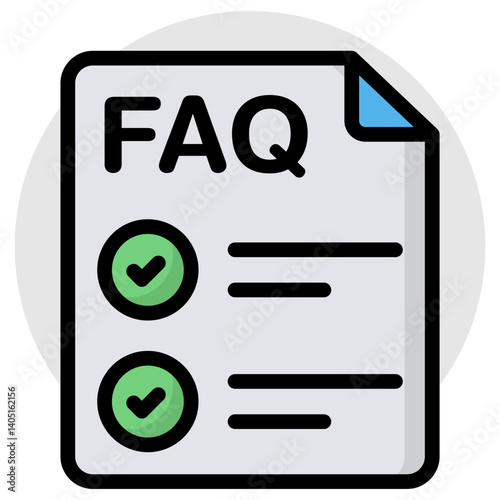 Trendy design icon of faq 