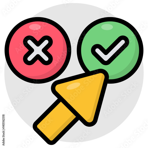 Trendy design icon of choose 