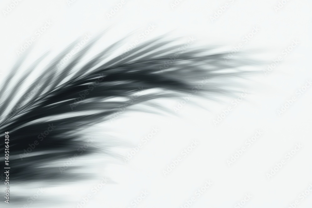 Obraz premium Blurred palm leaf design