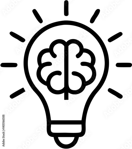 light bulb idea  vector illustration