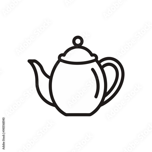 tea kettle vector icon