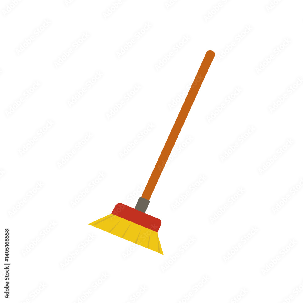 yellow mop isolated on white yellow mop isolated on white