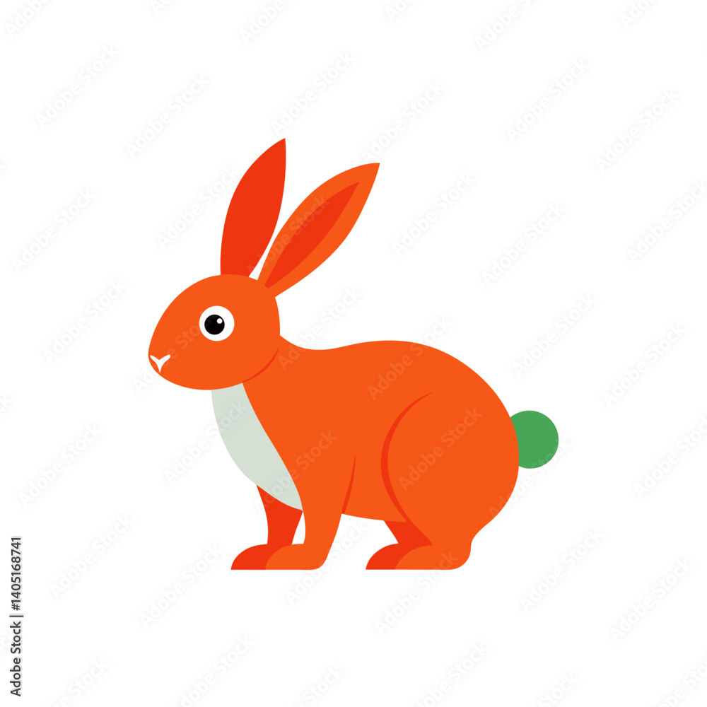 Obraz premium easter bunny with a carrot