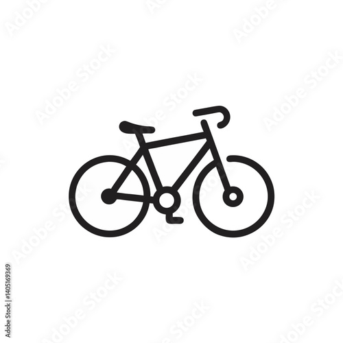 bicycle isolated on white background