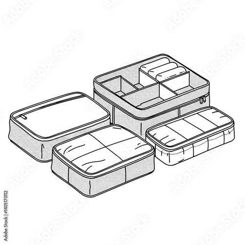 Travel Storage Organizers for Neat Packing in Different Sizes  