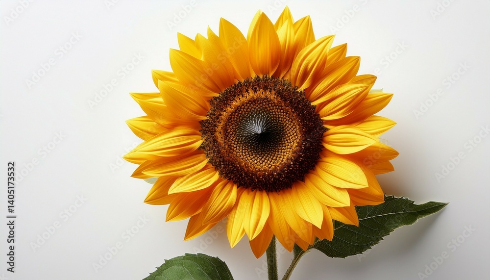 Obraz premium sunflower on white background